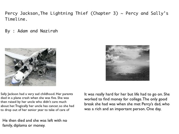 Percy jackson lightning thief timeline