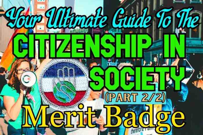 Citizenship of the community merit badge answers