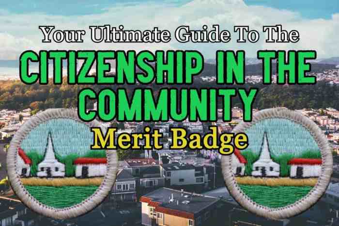 Citizenship of the community merit badge answers