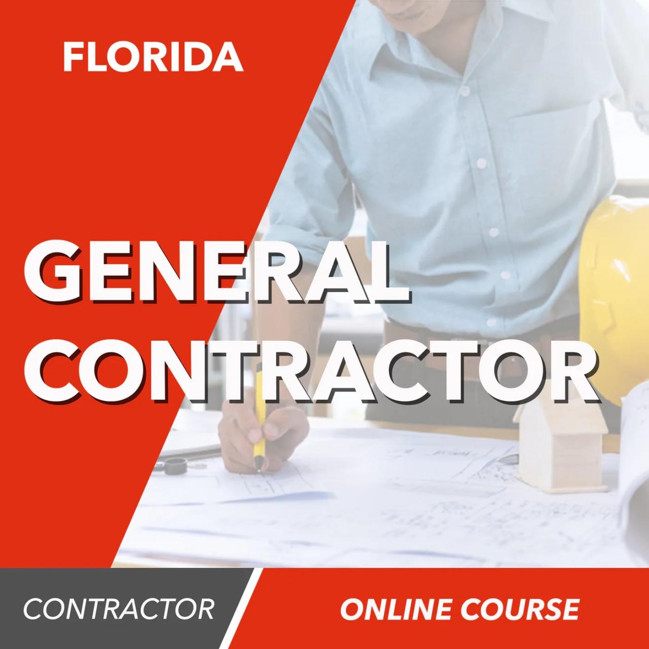 Florida general contractor practice test free