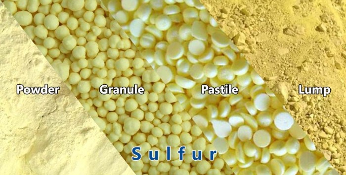 Sulfur element molecule formula kind